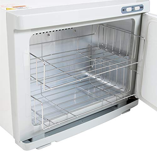 ForPro Professional Collection Premium Hot Towel Warmer, 23L Extra Large Capacity, Two Stainless Steel Racks, White