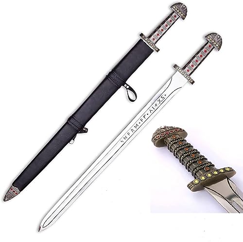 MDM_Real Battle Sword - Viking Sword, Damascus Viking Sword ll Uhtred Sword Real Sword Hunting Sword