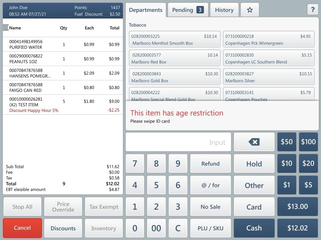 All-in-One SmartPOS-129 Professional Cash Register for Small Business, POS System Bundle Includes: Cashier Touch Screen Monitor