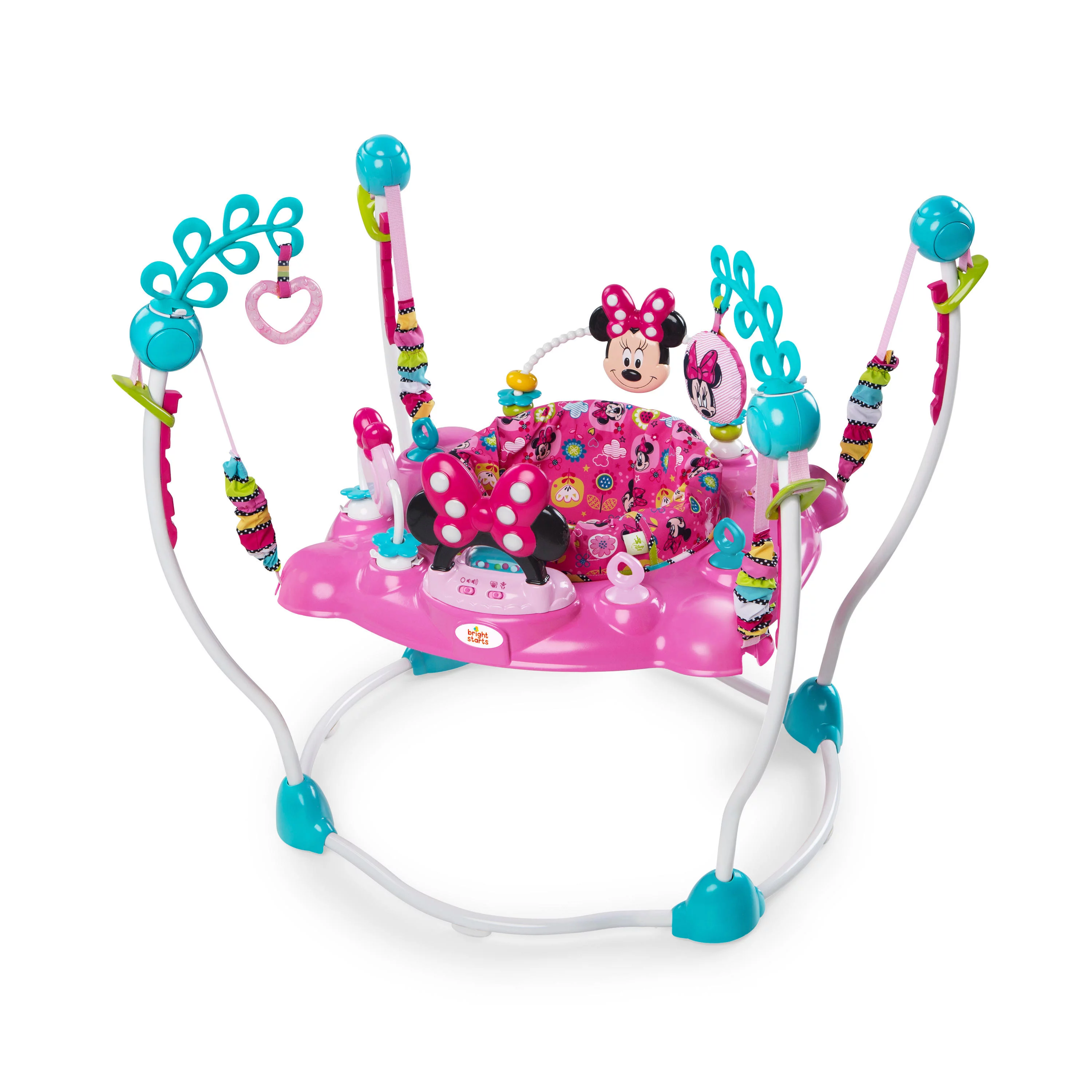 Bright Starts Disney Baby Minnie Mouse PeekABoo Activity Jumper with Lights and Melodies, Ages 6 months + - Radiant Selections