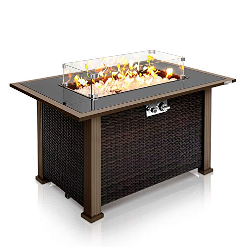 Outdoor Propane Fire Pit Table - CSA/ETL Certified Safe 50