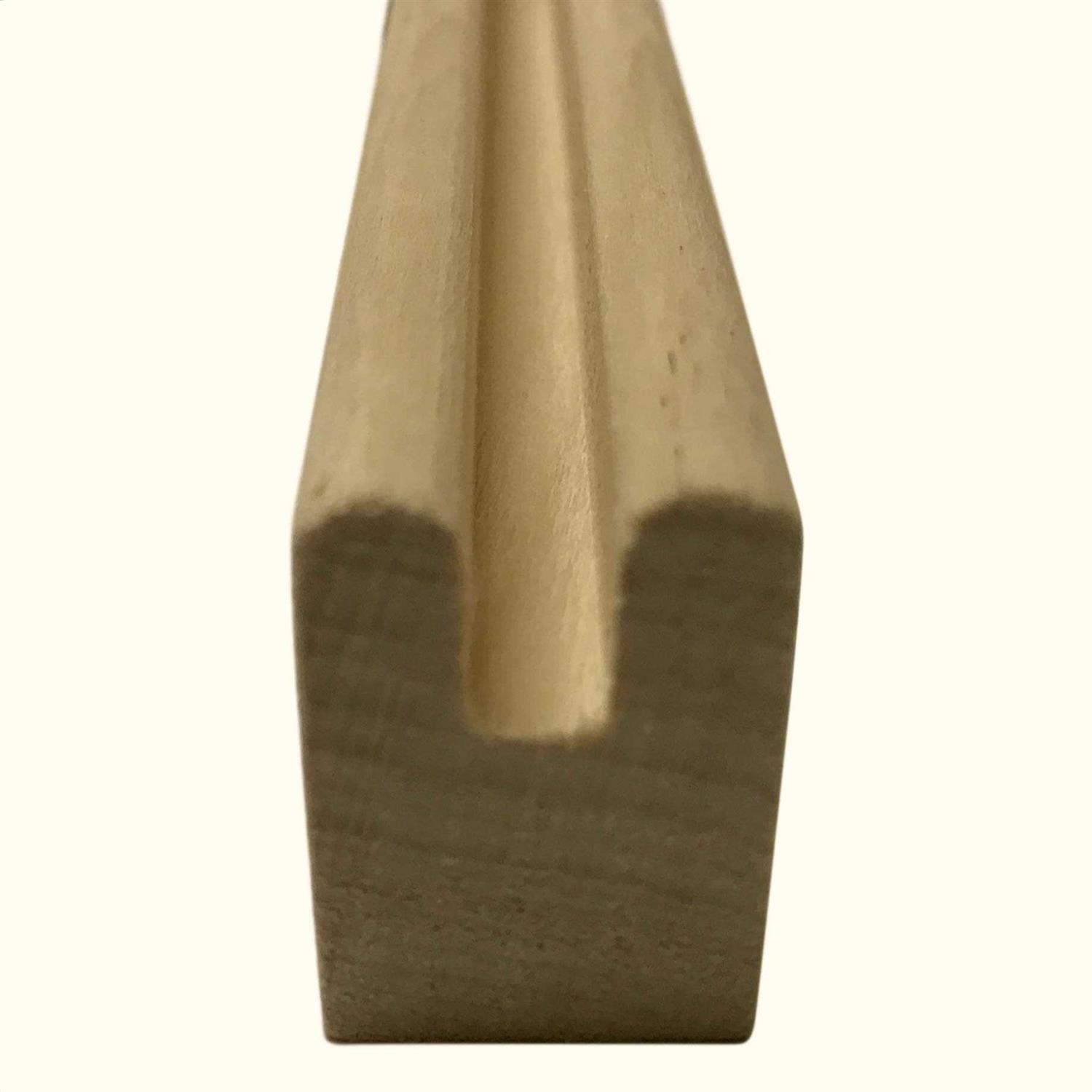 Poplar U-Channel framing Stock. Great for Stained Glass Work - Shop Hardware Tools Online Store