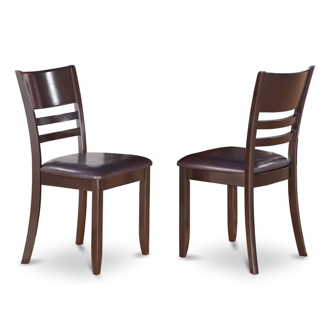 East West Furniture Hlly3-cap-w 3 Piece Small Kitchen Table and Chairs set-Kitchen Table and 2 Kitchen Chairs