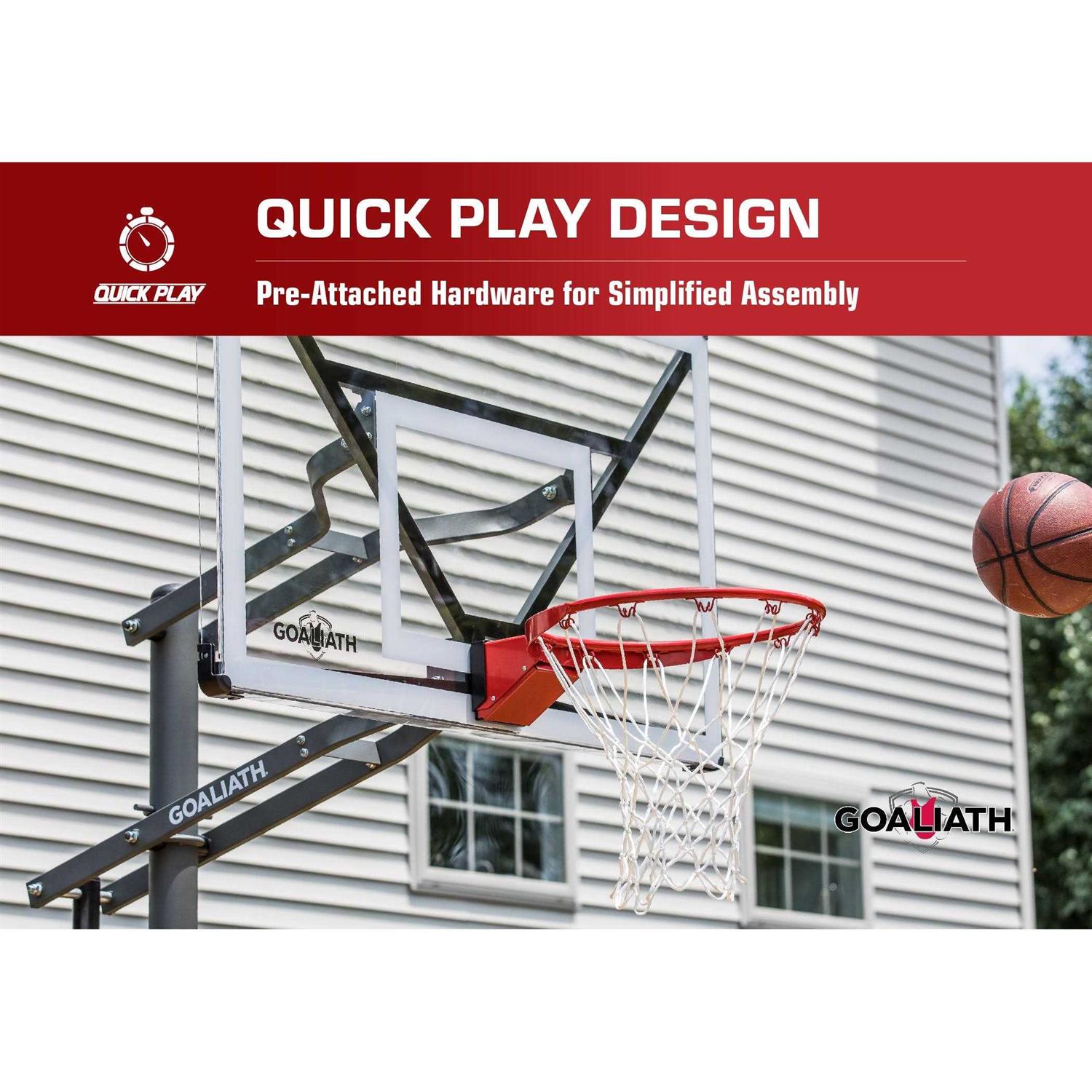 Goaliath GoTek 54 In-Ground Basketball Hoop - Sports Supplies Online Store