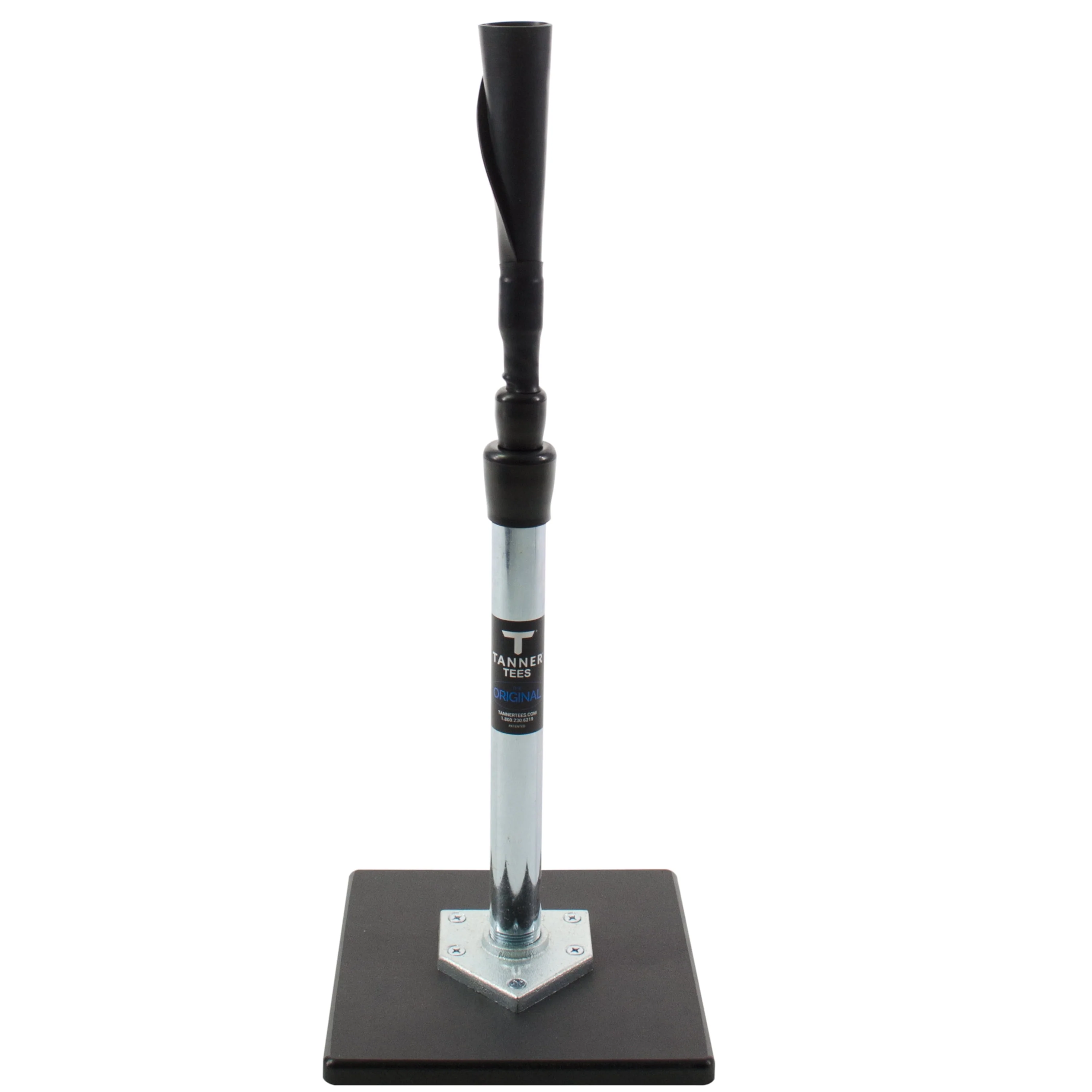 TANNER TEES the Original Premium Baseball/Softball Batting Tee with Tanner Original Base, Patented Hand-rolled Flex Top