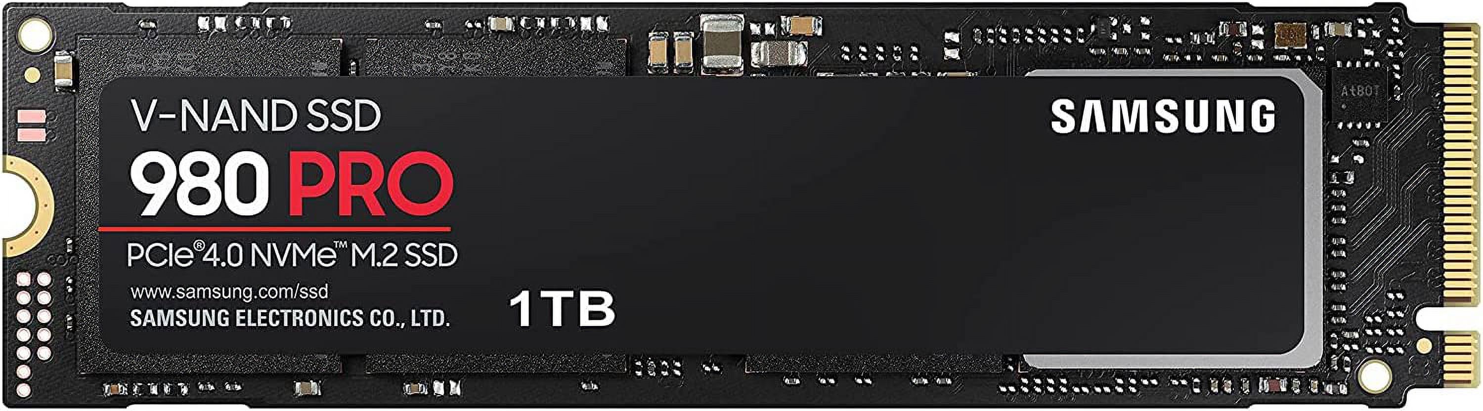 Samsung MZ-V8P1T0B/AM 980 PRO PCIe 4.0 NVMe SSD 1TB Bundle with Lexar 32GB High-Performance 800x UHS-I SDHC Memory Card + Deco Photo 6 x 6 inch