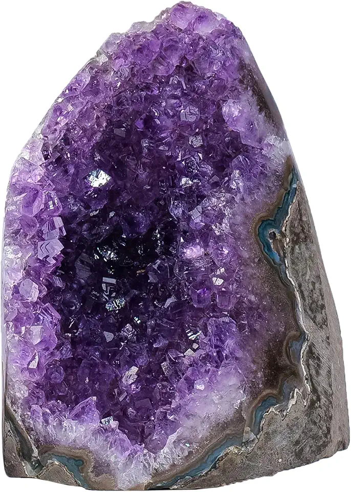 Amethyst Cluster Natual Amethyst Geode Crystal and Healing Stones Rock Amethyst Geode Quartz Home Decor 1-1.5 Lb - Kansas Nuitrition - HNZSDS