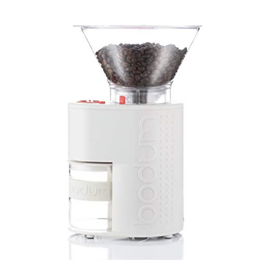 BODUM BODUM BODUM coffee mill electric mill BISTRO BISTRO electric coffee grinder white conical blade uneven grinding prevention static electricity