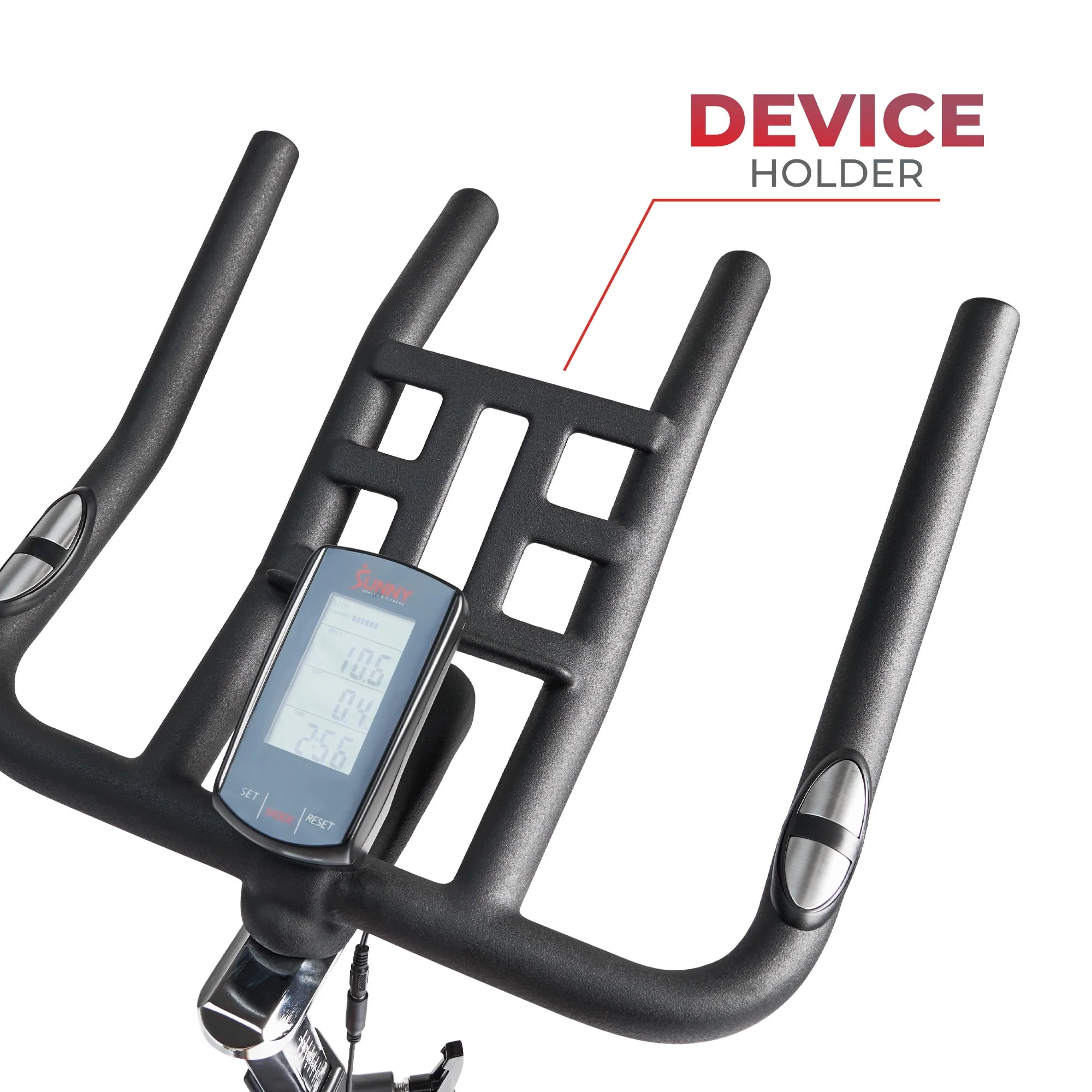 Sunny Health & Fitness Premium Indoor Cycling Smart Stationary Bike with Exclusive SunnyFit庐 App Enhanced Bluetooth Connectivity