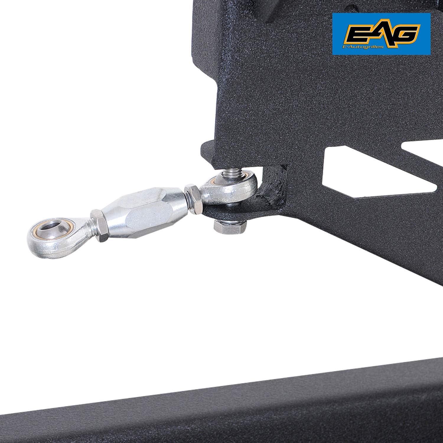 EAG Rear Bumper with Tire Carrier Linkage 2 Hitch Receiver Offroad Fit for 2007-2018 Wrangler JK