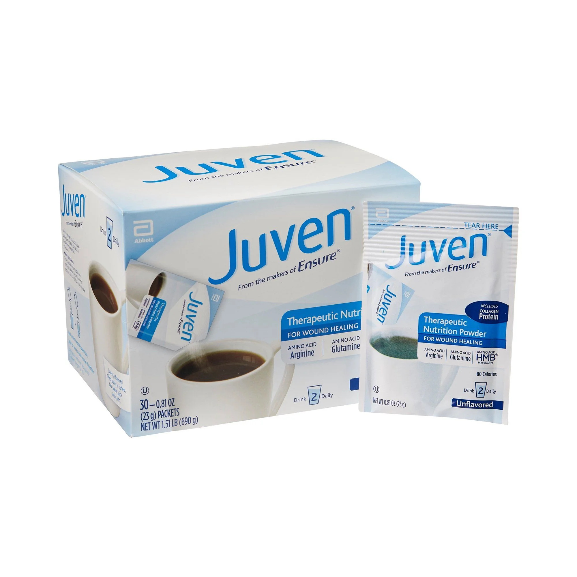 Juven Arginine/Glutamine Therapeutic Nutrition Powder, 0.82-ounce Packet (BX/30) - Curated Treasures Market