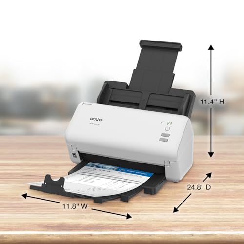 Brother ADS-3300W Wireless, High-Speed Desktop Scanner | 2.8-inch Touchscreen | Scans Up to 40ppm1