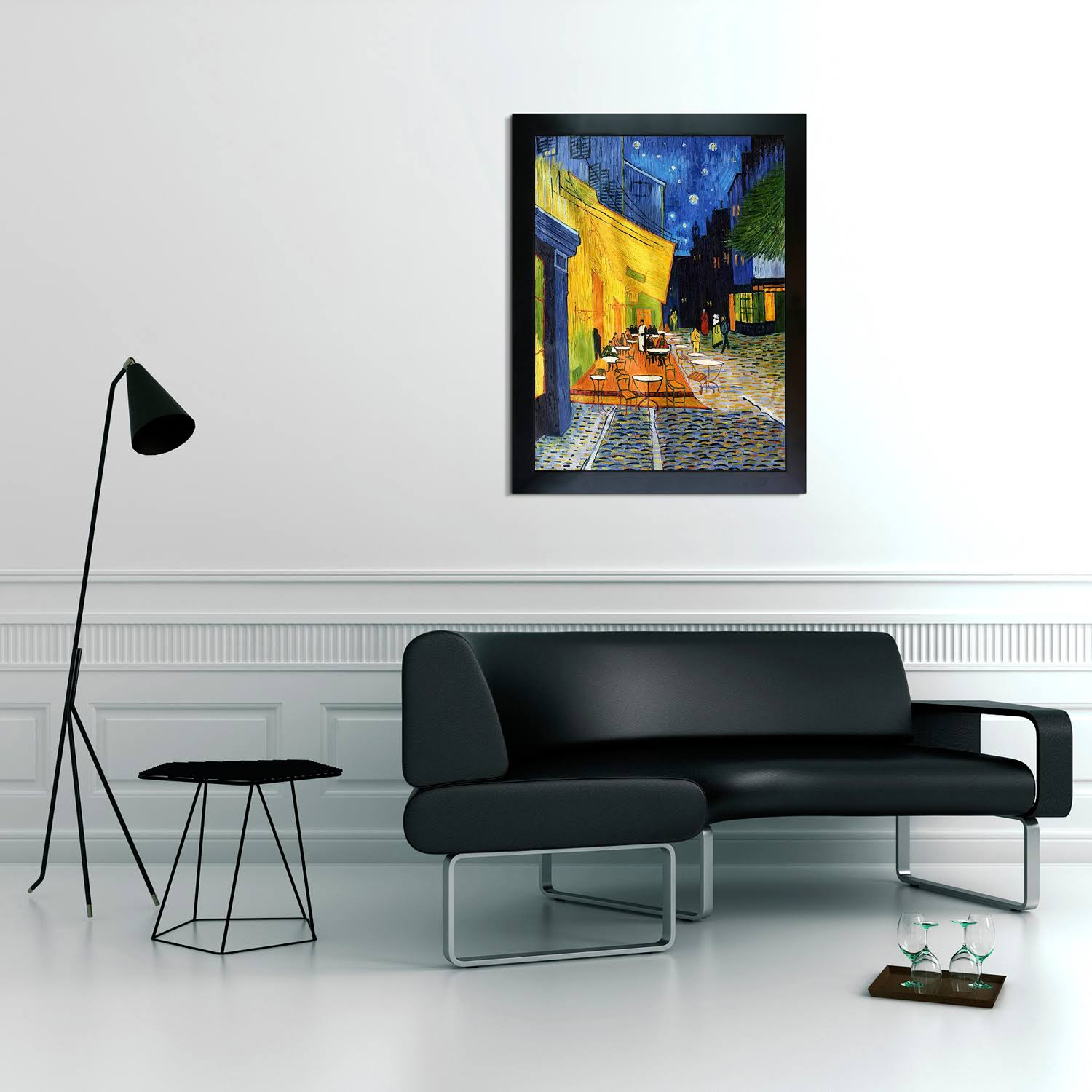 Vincent Van Gogh &Cafe Terrace at Night& Canvas Art