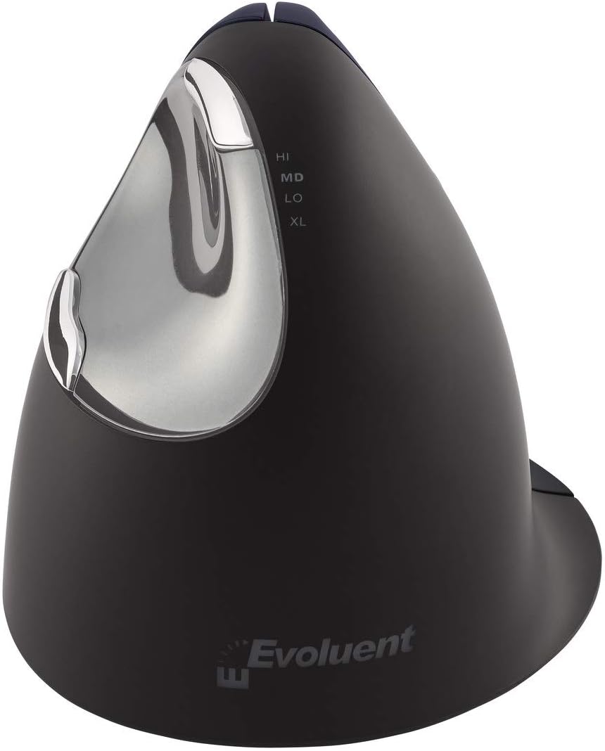 Evoluent VM4RW VerticalMouse 4 Right Hand Ergonomic Mouse with Wireless Connection (Regular Size)