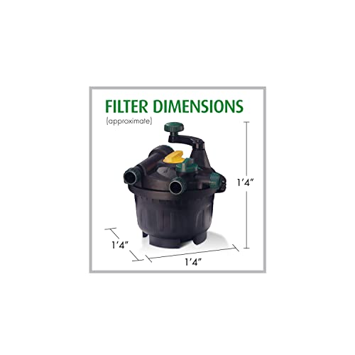 Pennington Aquagarden, Awesome Pond Clean Hands System, Pond Filter, Foam Free, Containing Mechanical & Biological Filtration