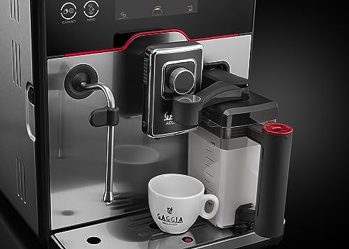 Gaggia Accademia Luxury Italian Fully Automatic Espresso Machine with 19 Customized drink settings,0.5 Liters,RI9782/46 Brushed Stainless