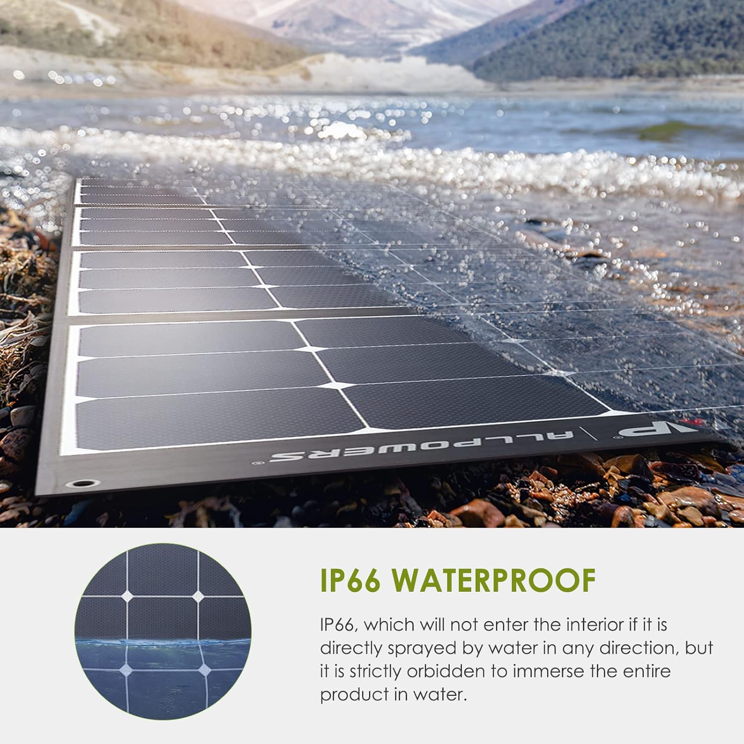 ALLPOWERS 200W Portable Solar Panel Charger Monocrystalline Foldable Solar Panel Kit with MC-4 Output Solar Power Battery for Solar Generator Outdoor