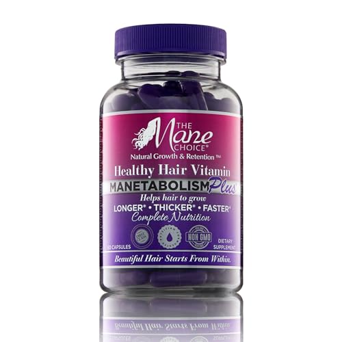 The Mane Choice MANETABOLISM Plus Healthy Hair Growth Vitamins - Complete Nutrition Supplements for Longer