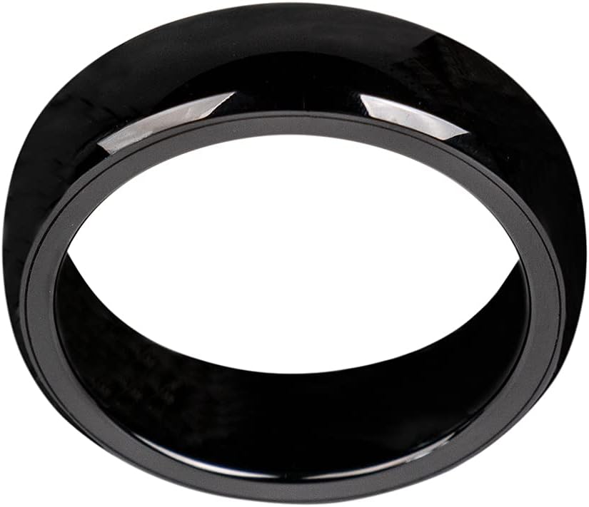 HECERE Black RFID NFC Ceramic Ring Key Accessory for Tesla Model 3 Replacement of Key Fob and Key Card Open Door (22mm)