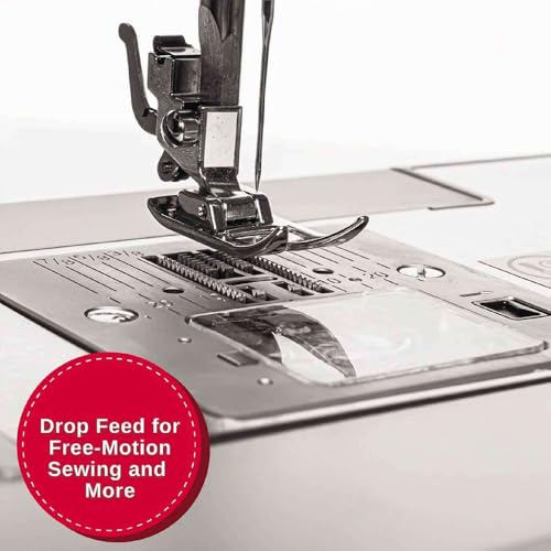 SINGER Heavy Duty 6380 Sewing Machine with Extension Table & Accessory Kit | Strong Motor with Enhanced Piercing Power, 110 Stitch Applications