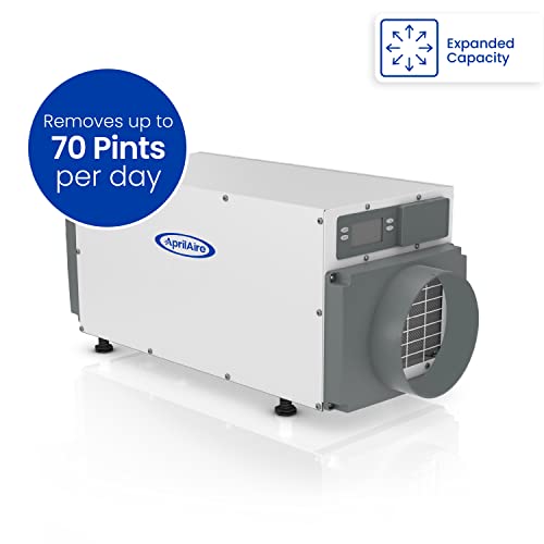 AprilAire E070 Pro 70-Pint Crawl Space Dehumidifier with Drain Hose, Commercial-Grade Whole-House Dehumidifier for Crawlspace, Basement