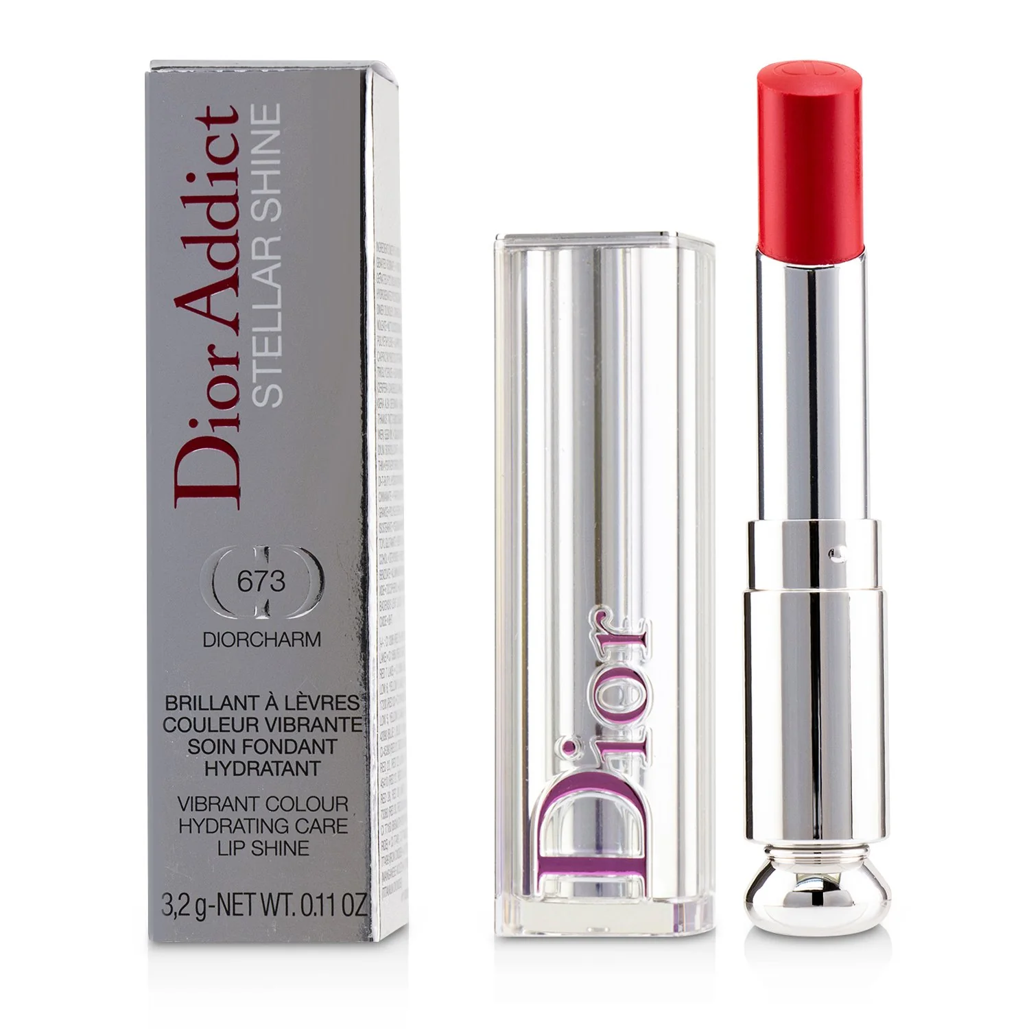 Christian Dior Dior Addict Stellar Shine Lipstick - # 639 Riviera Star (Pop Coral)  3.2g/0.11oz