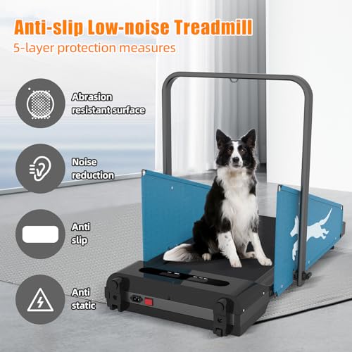 Dog Treadmill Pet Running Machine Dog SlatMill for Small & Medium-Sized Dogs Healthy Exercise Pet Fitness Treadmill Easy to Move 220 LBS