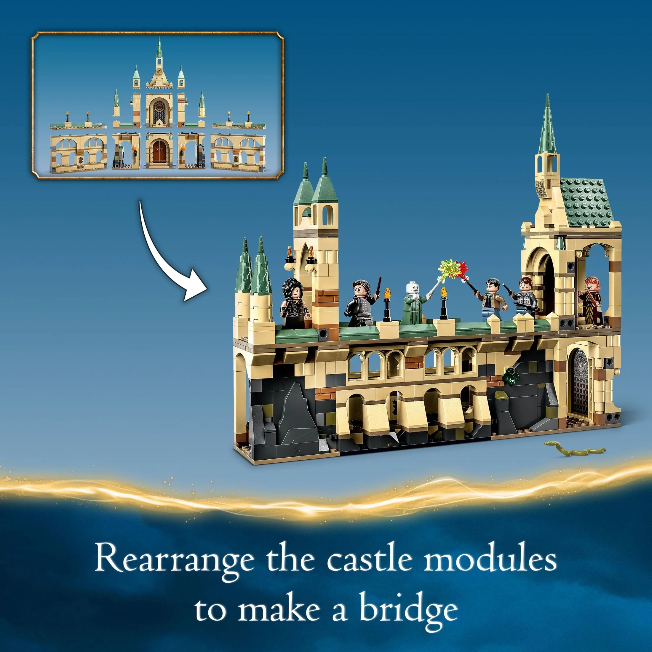 LEGO Harry Potter The Battle of Hogwarts Building Toy Set, Harry Potter Toy for Boys and Girls Ages 9 and Up