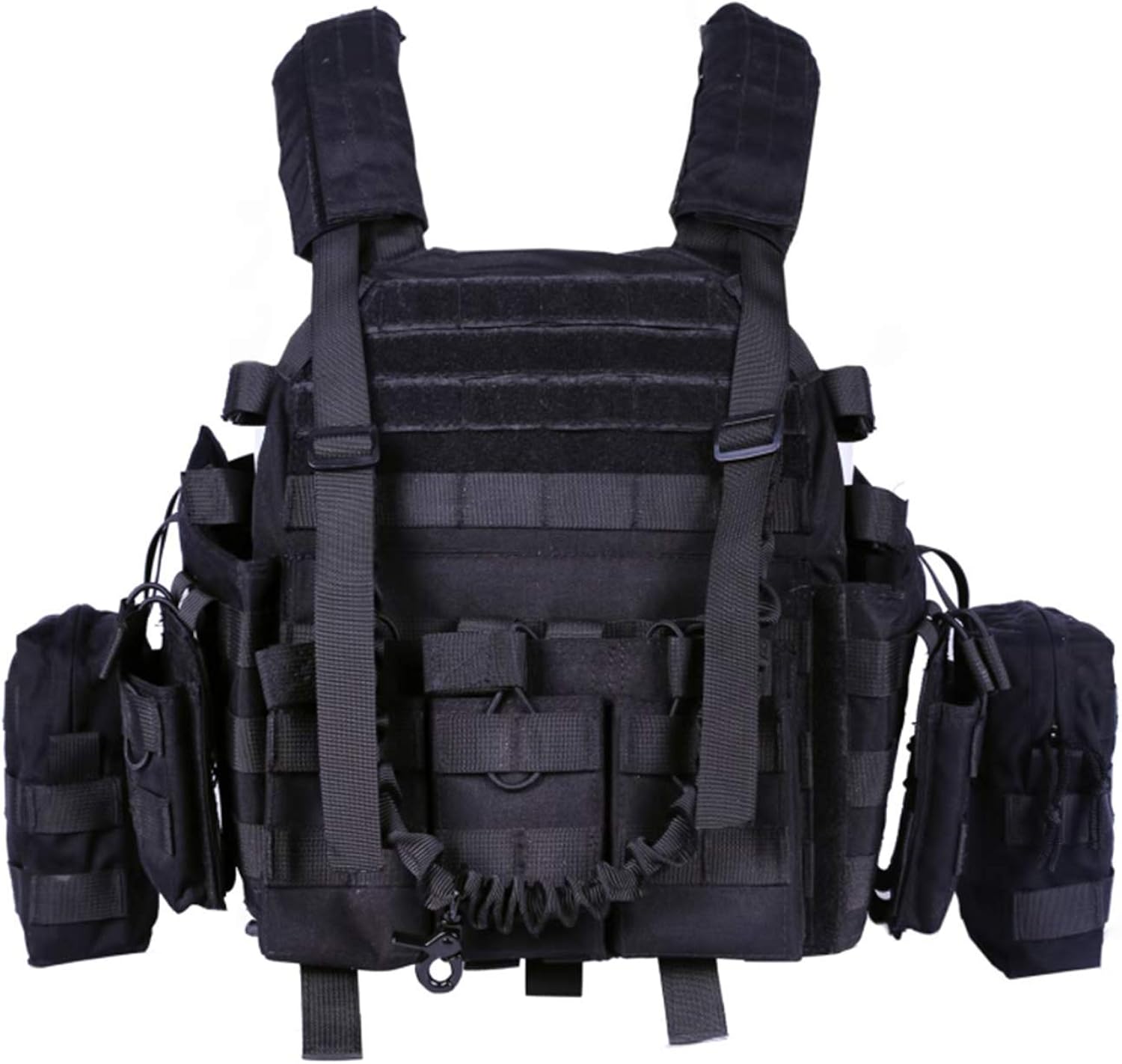 Greencity Tactical Military Vest Assault Vest Molle Vest for CS War Game ,Hunting, Combat Training, Army Fans, Survival Game