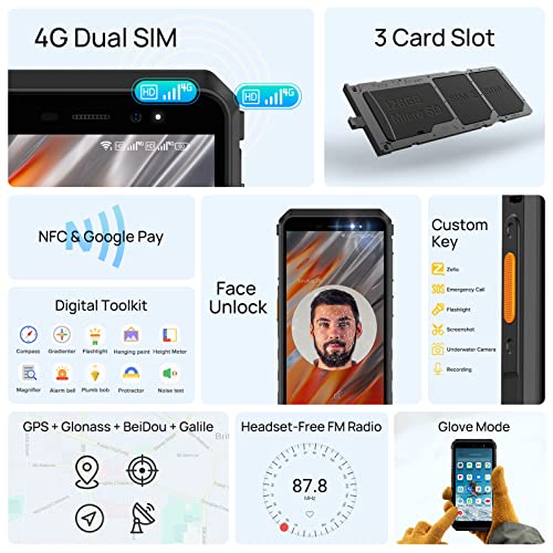 Ulefone Rugged Smartphone Android 13, Armor X11 8150mAh 8GB+32GB/256GB SD Mobile Phones