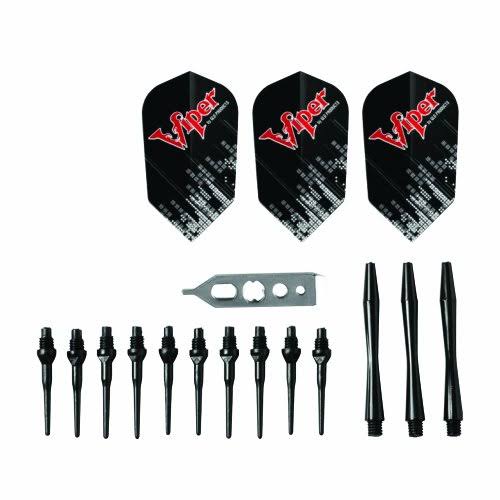 Viper Pitbull 90% Tungsten Soft Tip Darts with Storage/Travel Case, Full Knurling, 18 Grams