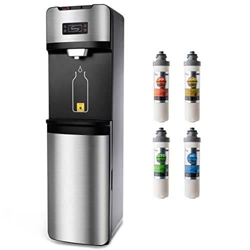 iSpring Bottleless Water Dispenser Self Cleaning, Hot, Cold, and Room Temperature Settings, Stainless Steel