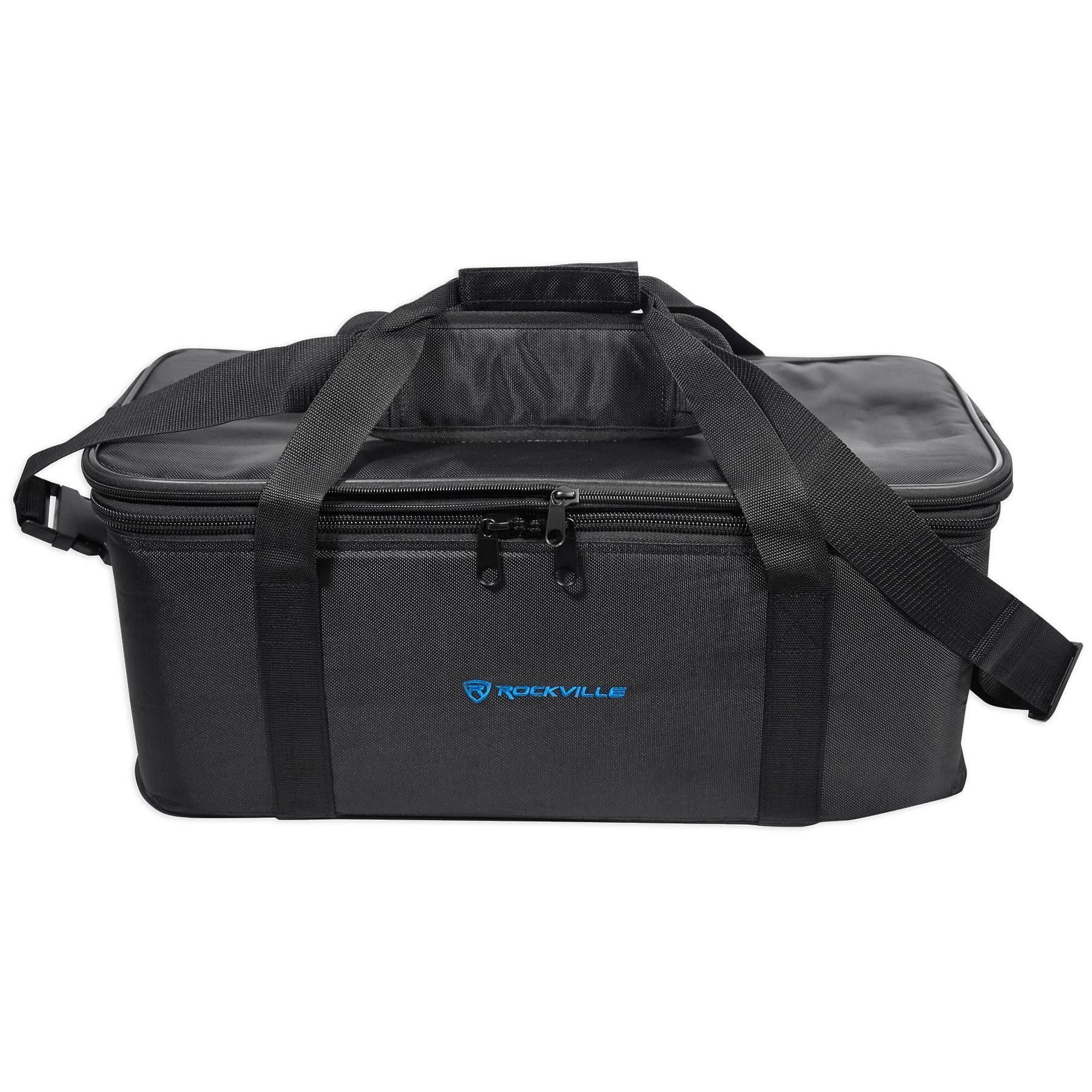 Rockville RRB40 4U Rack Bag Double-Sided Case with 12x22 Depth + Shoulder Strap