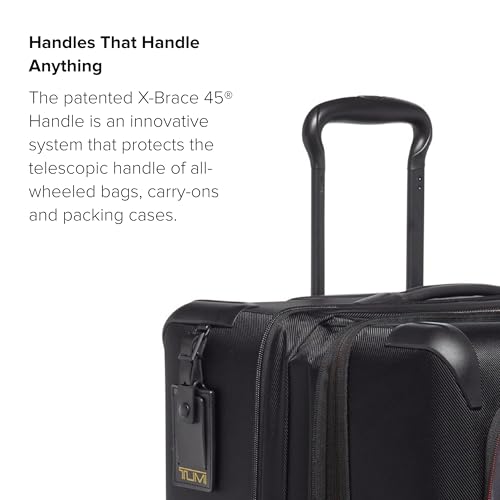 TUMI - Aerotour 4 Wheel Expandable Luggage - Men's and Women's Business and Leisure Travel Suitcase - 21.75" International Expandable Carry-On, Black