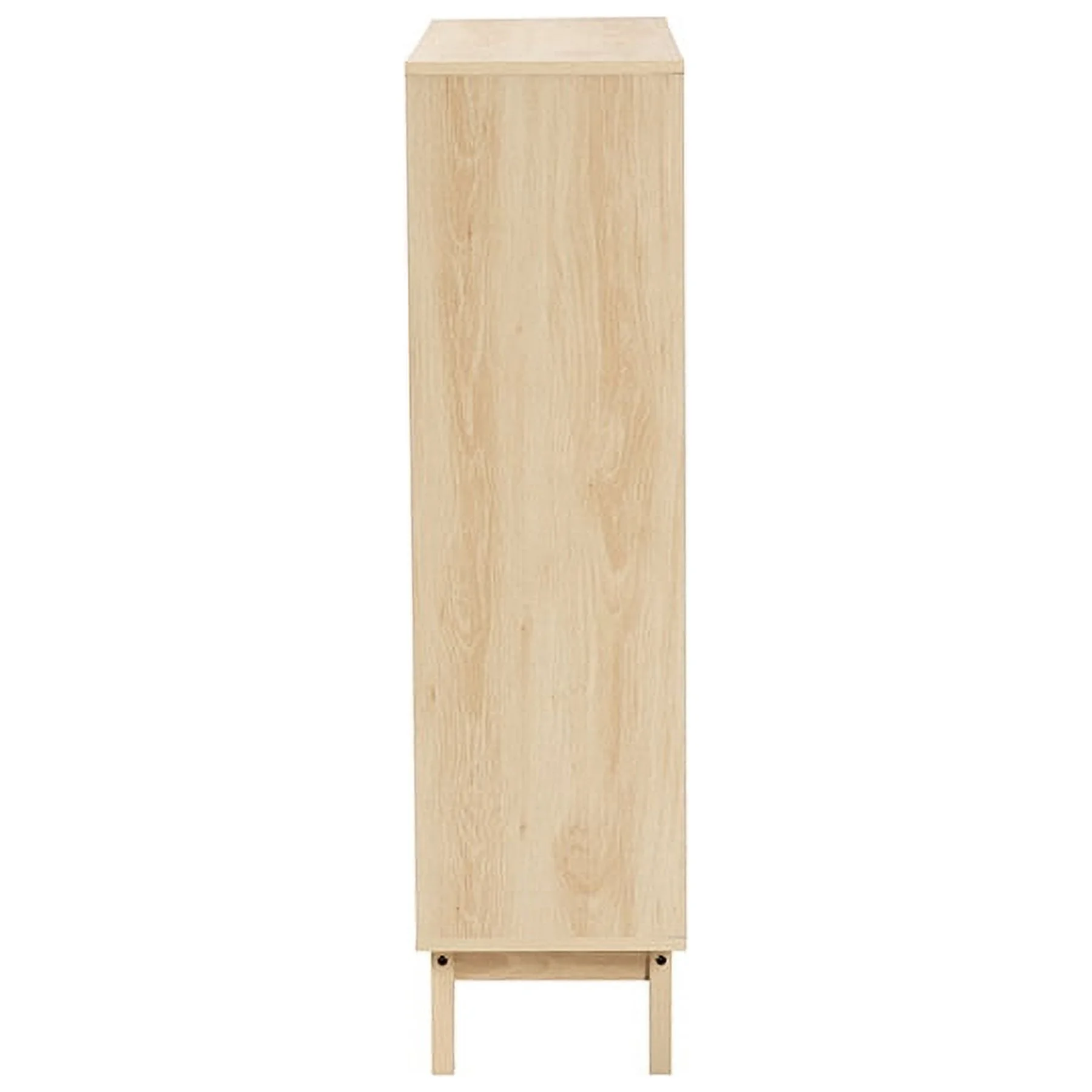 Baxton Studio Danina Japandi Oak Brown Finished Wood Bookshelf