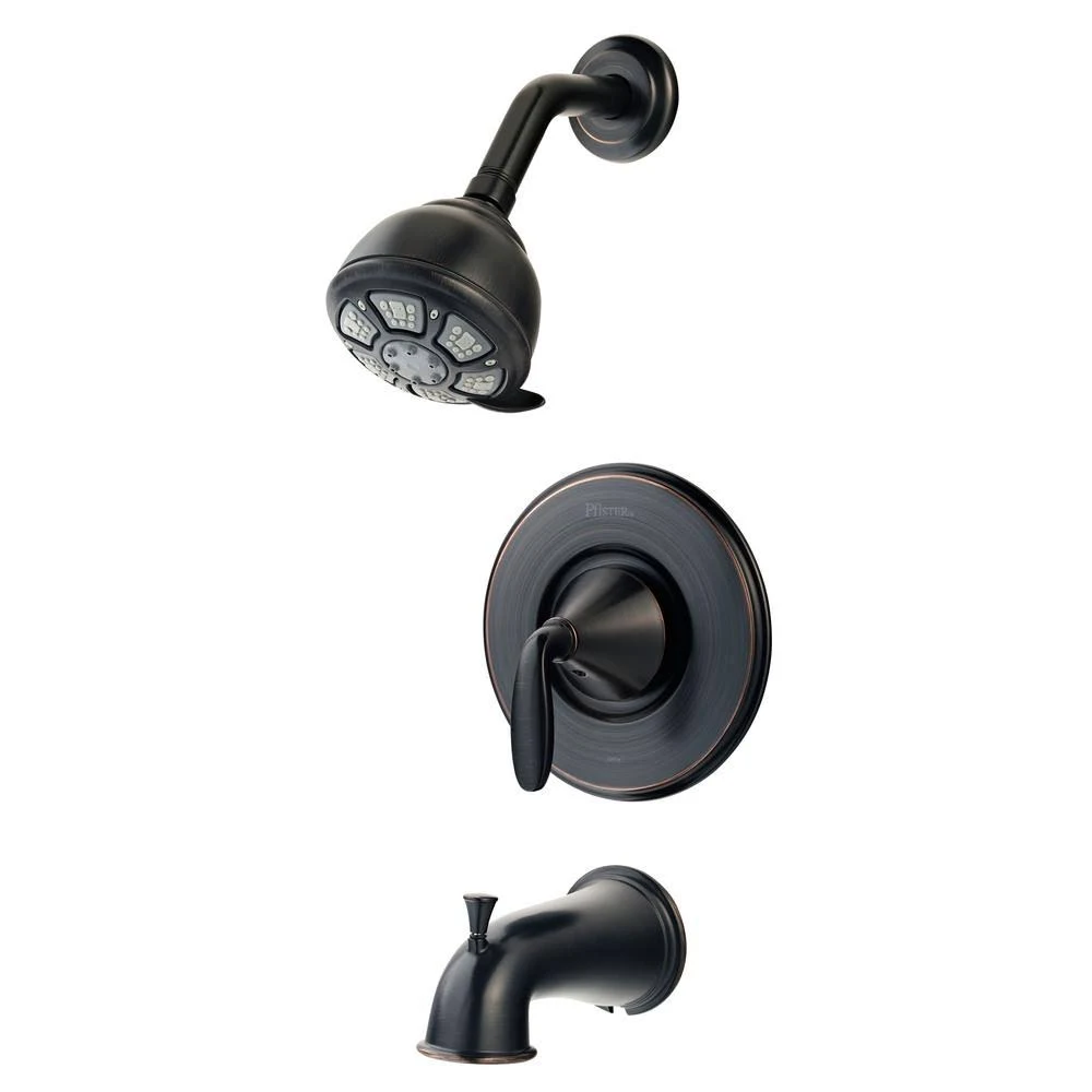 Pfister Pasadena Single-Handle 4-Spray Tub and Shower Faucet in Tuscan Bronze (Valve Included)