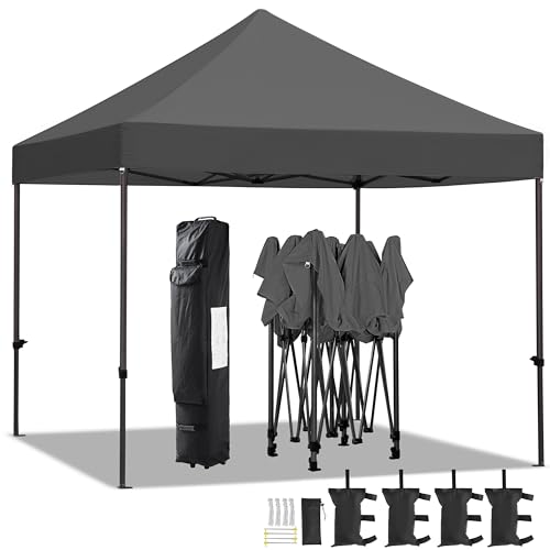 Yaheetech Heavy Duty Pop Up Canopy Tent, 10x20 Commercial Instant Shelter Tent for Wedding, Parties, Adjustable Outdoor Canopy with Wheeled Carry Bag
