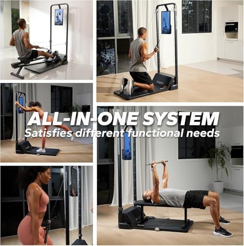 Gym Monster Smart Home Gym, Multifunctional Strength Training Machine, Smith Machine Power Cage Workout Station, Squat Rack Cable Machine