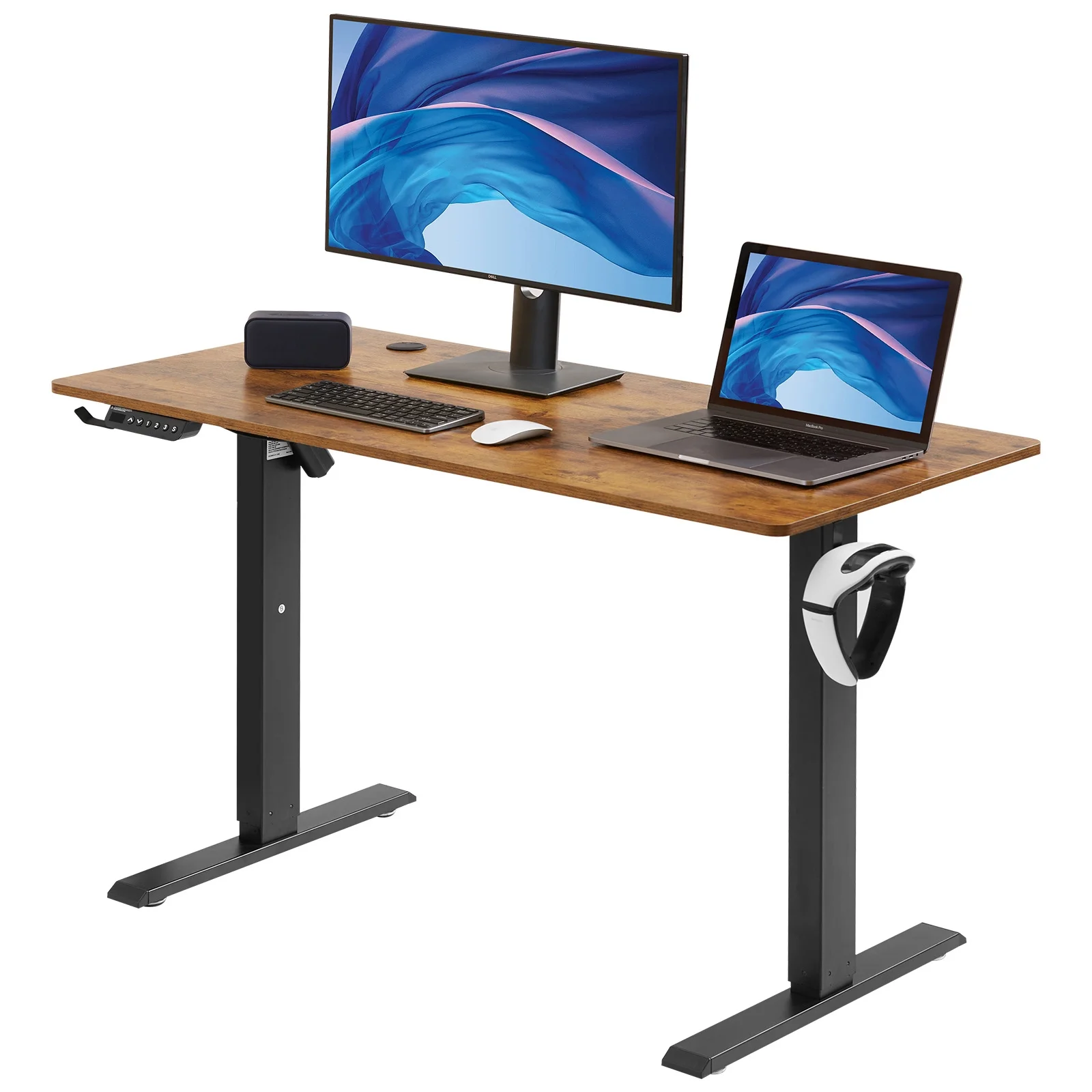 SKYSHALO 47.2" x 23.6" Adjustable Height Standing Desk Electric for Home & Office