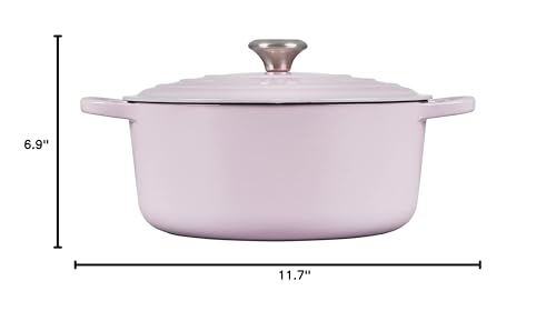 Le Creuset Enameled Cast Iron Signature Round Dutch Oven, 5.5 qt., Cerise
