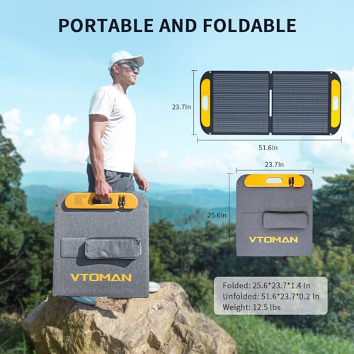 VTOMAN Jump 600X Portable Power Station, LFP Battery Powered Generator with 2x 600W AC Outlets (Surge 1200W), 4x USB ports