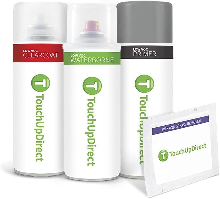 TouchUpDirect PW7 Bright White Compatible with Dodge Exact Match Touch Up Paint Aerosol - Essential Package Pack of 2