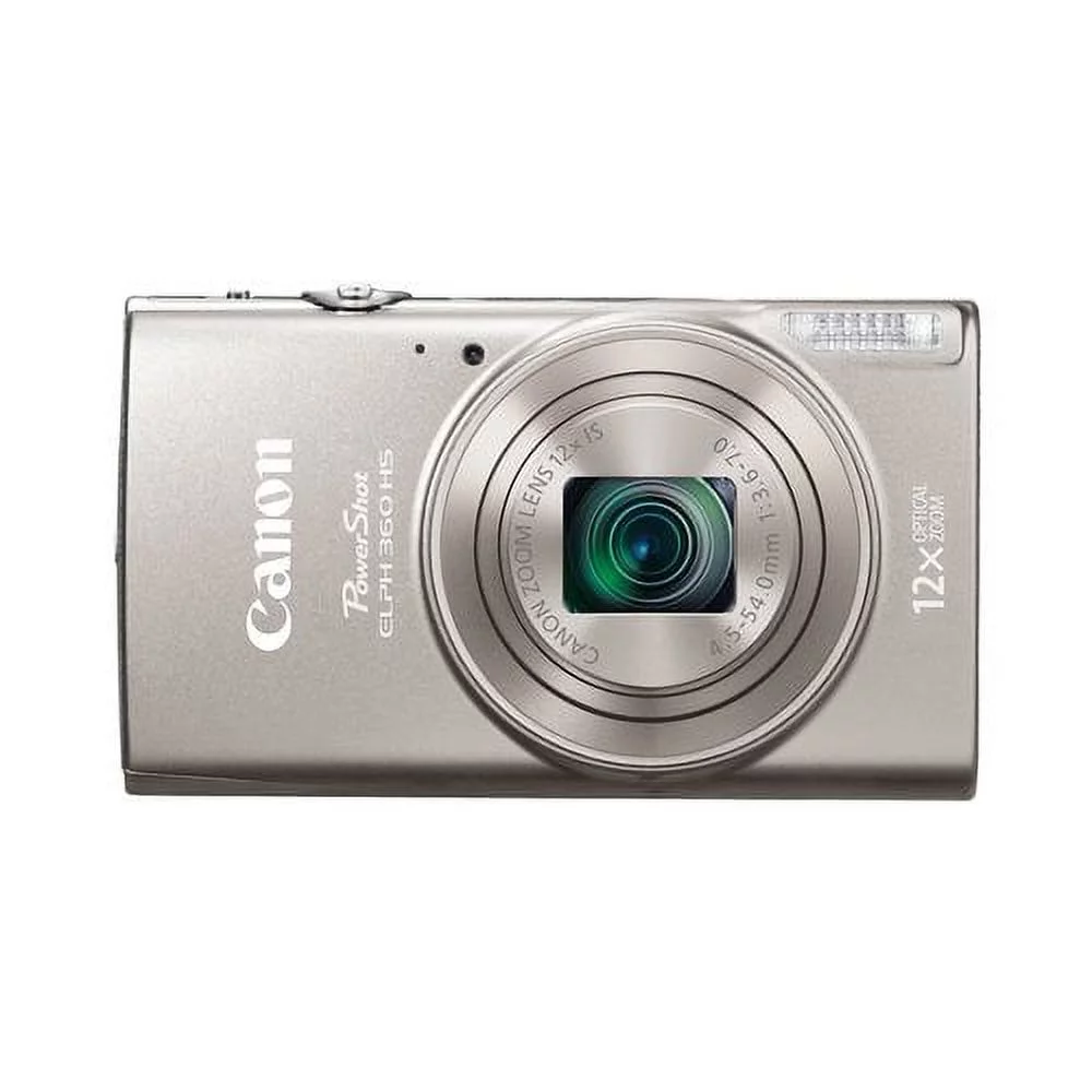 Canon PowerShot ELPH 360 HS Digital Camera (Silver) - Radiant Selections