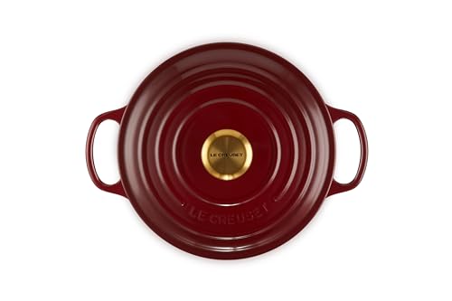 Le Creuset Enameled Cast Iron Signature Round Dutch Oven, 5.5 qt., Cerise