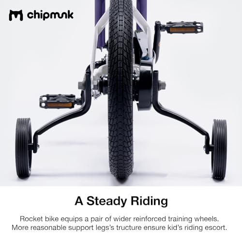 Chipmunk Kids Bike Toddlers 12 14 16 18 Inch Wheel Bicycle Beginners Boys Girls Ages 3-11 Years, Multiple Color Options