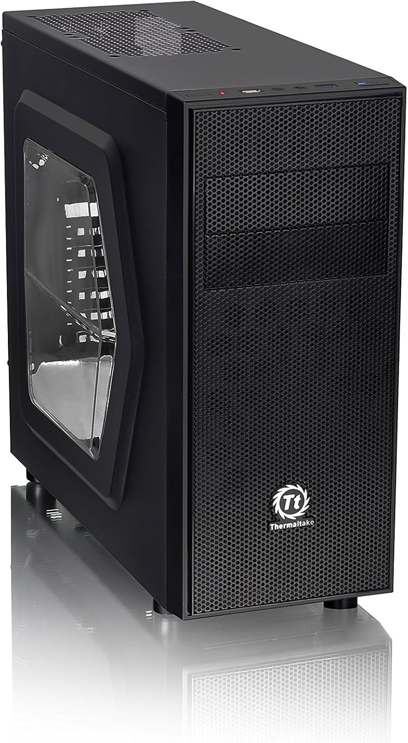 Thermaltake Versa H24 Window SPCC ATX Mid Tower Computer Chassis CA-1C1-00M1WN-00