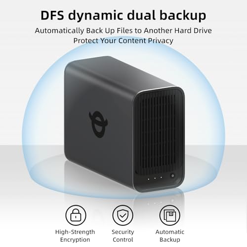 Yxk IRONCOW Zero1 2-Bay Desktop NAS, Quad-Core CPU NAS Storage with 2.5GbE Port, AI Album Private Cloud Data Storage for Home Office