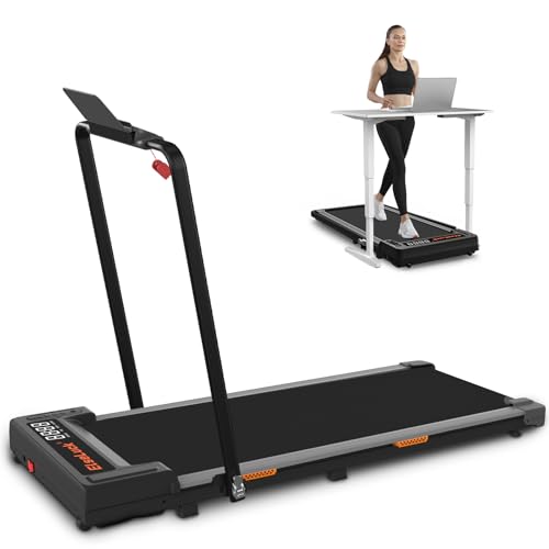 Elseluck Walking Pad, Under Desk Treadmill for Home Office, 2 in 1 Portable Walking Treadmill with Remote Control