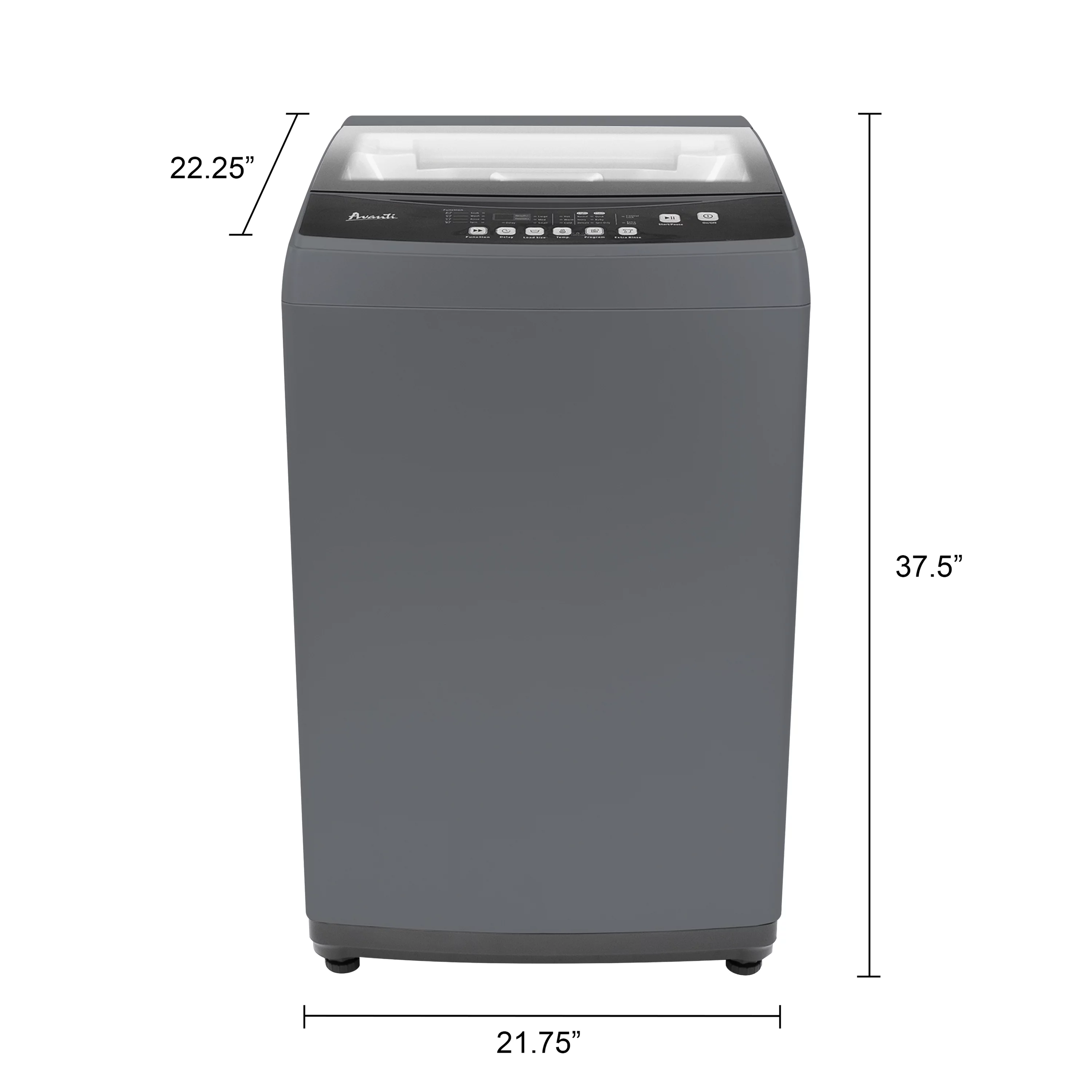 Avanti 2.0 cu. ft. Top Load Washing Machine, in Platinum (STW20D2P) - Radiant Selections