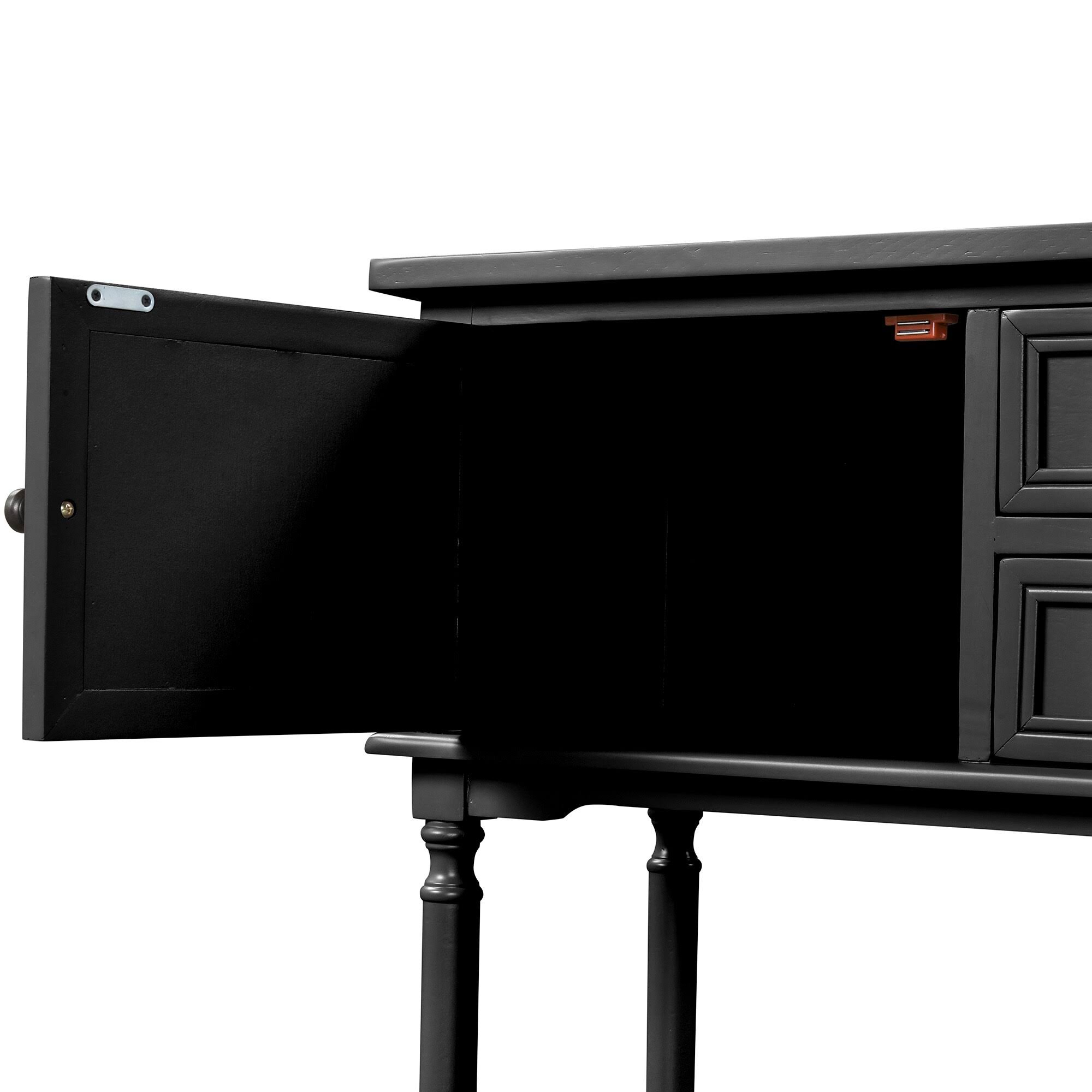 Black 47'' Living Room Modern Sofa Table Console Table